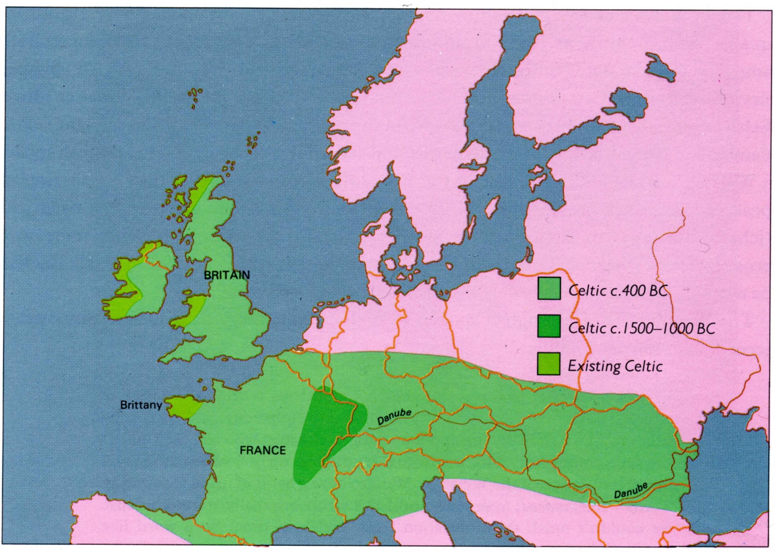 Celtic migration to Britain islands